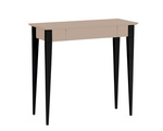MIMO Schreibtisch 85x40cm Schwarze Beine Braun Beige