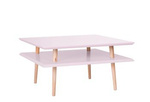 SQUARE Couchtisch  68x68x35cm - Düsteres Rosa