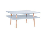 SQUARE low Couchtisch 68x68x35cm - Hellgrau