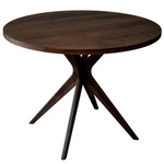 JUBI BOLD Runder Esstisch 100cm Walnuss