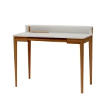 Schreibtisch Ashme mit Tastaturschublade, Eiche Perlgrau