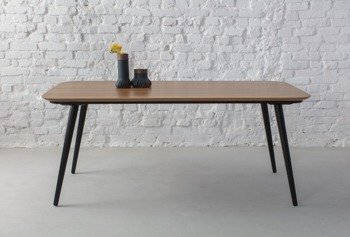 CONTRAST Dining Table 180x90x75cm - Oak / Black Legs