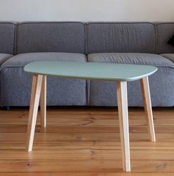 Endocarp Coffee Table 80x48x40cm – Sage Green / Ashwood