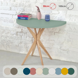 JUBI Halfround Extendable Table