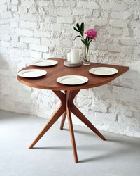 JUBI Halve Ovale Eettafel 90x90cm Eik