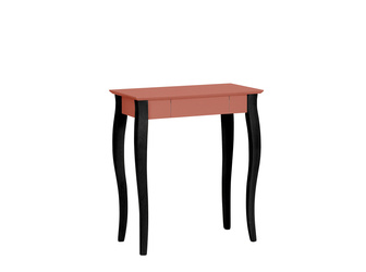 LILLO Writing Desk 65x40cm Black Legs / Antique Pink