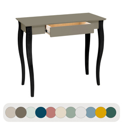 LILLO Writing Desk 85x40cm Black Legs / Beaver Brown