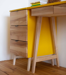 LUKA 3-Drawer Storage Cabinet W41xD50cm Broom Yellow
