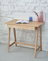 LUKA Houten Bureau 85x50cm met 2 Lades