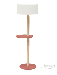 UFO Floor Lamp 45x150cm Antique Pink / White Lampshade