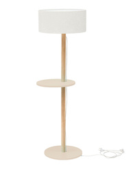 UFO Floor Lamp 45x150cm Brown Beige / White Lampshade