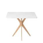  Rectangular Dining Table JUBI 55x80cm White