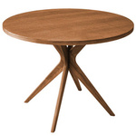 JUBI BOLD Round Dining Table 100cm Oak