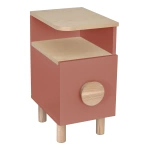 Narrow Night Table with Drawer DABI MINI Right Antique Pink