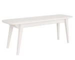 Bench 120x32x45cm ENVELOPE white stained ash