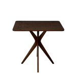 Rectangular Dining Table JUBI 55x80cm Walnut