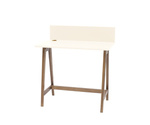 LUKA Writing Desk 85x50cm Oak Chalk White