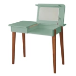 MeWise Writing Desk Dressing Table 90x48cm Oak Sage Green