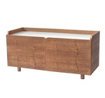 DABI Record Player Sideboard 110cm Oak White