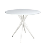 White Round Dining Table 80cm | White Legs