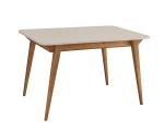 Extendable dining table Envelope BOLD 120x80cm Brown Beige Oak