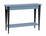 MIMO Console Table 105x35cm Black Legs Gentle Blue