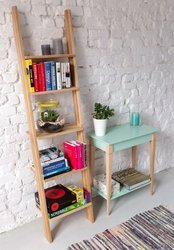 ASHME Wooden Ladder Shelf 45x35x180cm