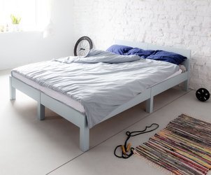 DABI Bed W 140cm x L 220 cm / Light Grey