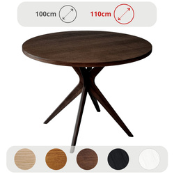 JUBI BOLD round dining table available in different sizes oak