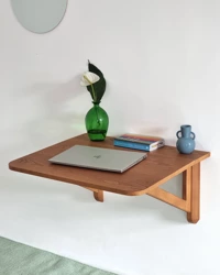 KLAPP Drop Down Wall Table 60x70cm Walnut