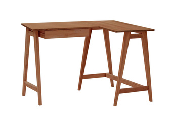 LUKA Corner Desk W 115cm x D 85cm Oak Right Side