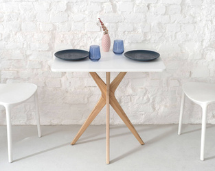 Rectangular Dining Table JUBI 55x80cm White