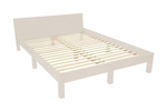 Lit DABI SUPER KING L 200 cm x L 220 cm Beige Brun