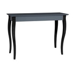 Table console LILLO - 105x35cm Pieds noirs / Graphite