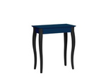 Console LILLO 65x35cm Pieds noirs / Bleu pétrole