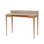 Bureau Ashme avec tiroir clavier, frêne, Beige Brun