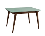 Table à manger extensible Envelope BOLD 120x80cm, Vert Sauge, Noyer