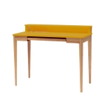 Bureau Ashme avec tiroir clavier, frêne, Jaune Genët