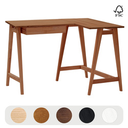 Bureau d'angle LUKA L 115cm x P 85cm Chêne Côté Droit