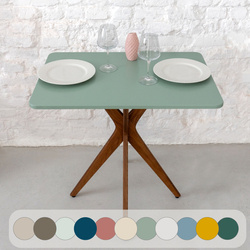 JUBI Petite table à manger rectangulaire - Différentes couleurs