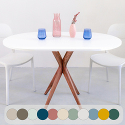 JUBI Racetrack Table Ovale 75x100cm différentes couleurs