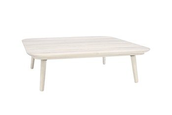 Table basse Contrast TETRA 110x110x31cm - Blanc
