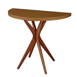 JUBI Halbrunder Ausziehbarer Tisch Durchm. 90cm Eiche