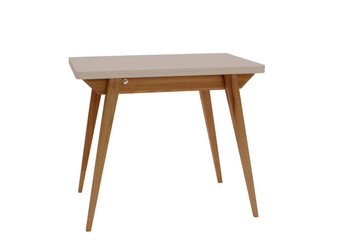 ENVELOPE Extendable Dining Table 90x65cm Brown Beige Oak