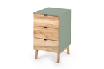 LUKA 3-Drawer Storage Cabinet W41xD50cm Sage Green