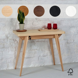 ENVELOPE Uitschuifbare Consoletafel hout45x90cm