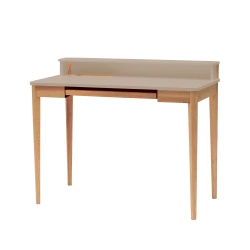 Schrijftafel Ashme met toetsenbordlade, essenhout Bruin Beige