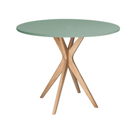 Kleine ronde eettafel JUBI 60cm Salie Groen