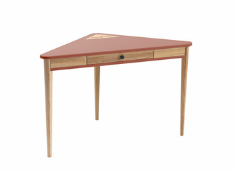ASHME Corner Desk 114x85x85cm - Antique Pink