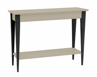 MIMO Konsolentisch 105x35cm Schwarze Beine Braun Beige